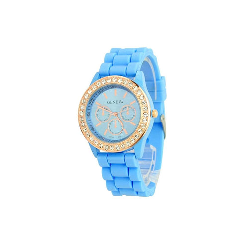 AussieSuperStore Homeware Supplies POP LuX - Silicone Quartz Gel Watch Blue POP LuX - Silicone Quartz Gel Watch Blue | Casual Unisex Watches CBGENIVLUXWTCHBLU